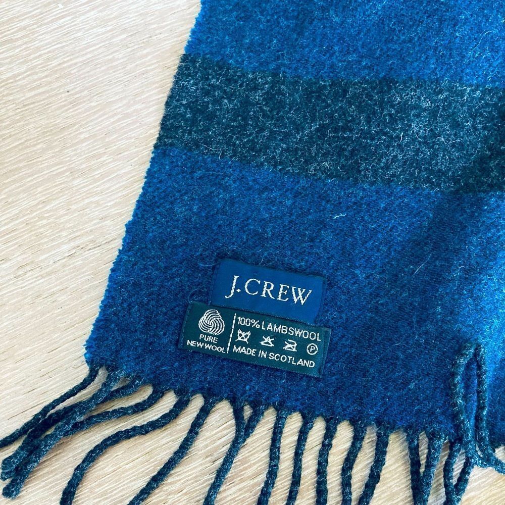 J. Crew 100% Lambswool Winter Wool Scarf